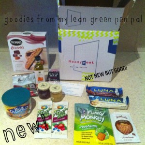 Awesome goodies from my Foodie Pen Pal from Lean Green Bean!