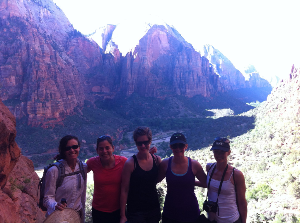 On our way to Angel's Landing - hoping not to become angels!