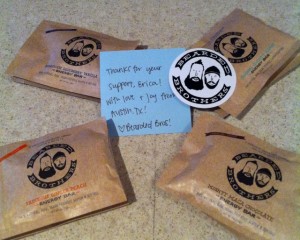 Goodies and a note from Bearded Brothers!