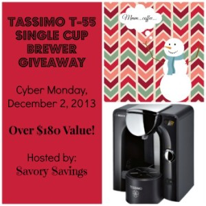 Great Holiday Gift: TASSIMO T55 Single Cup Brewer Giveaway!