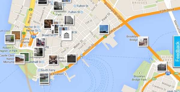 Love this easy UI - click a pic, get a description and add to you itinerary if you'd like!