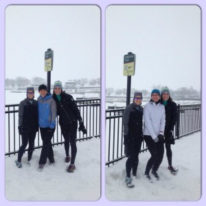 Most of our weekend runs looked like this! But colder and snowier!