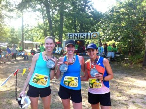 Kristin, Stacy and me after tacking the North Country Trail Half Marathon. Kristin was the 1st female!