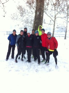 Winter running is fun when your friends are just a little nutty! And you have the right gear!