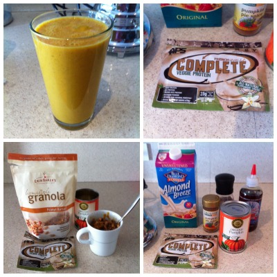 My pumpkin smoothie looked and tasted delicious!