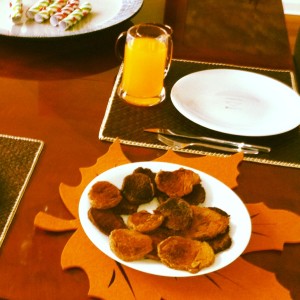 Some fall pancakes for me and the husband! See I told you I was delinquent!