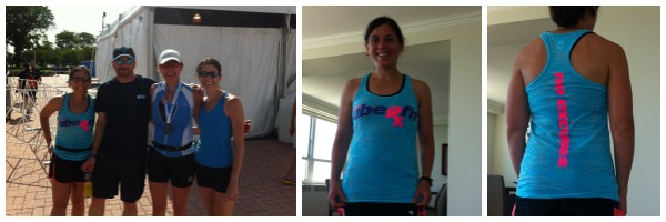 Testing out my No Excuses tank. I love the fit and the bright color! 