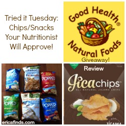 Tried It Tuesday: Chips & Snacks Your Nutritionist Will Approve! #Giveaway