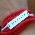 wordstosweatby_patience_bracelet_redcuff