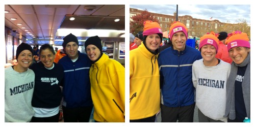 Ferry crew - before and after Dunkin Hats!