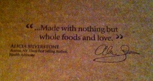 A quote on the inside of the package...