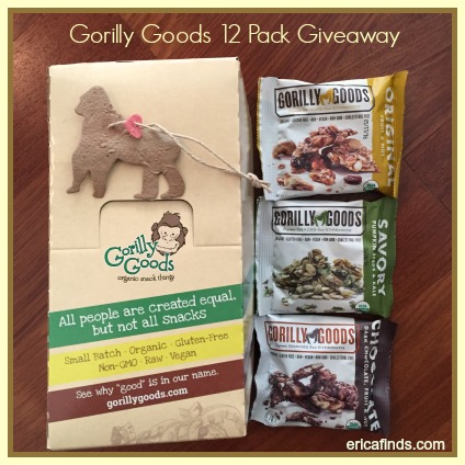 Organic Snack Goodness from Gorilly Goods #Giveaway