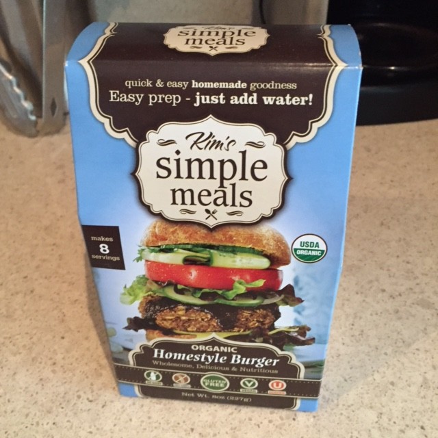 Try Natural: Kim’s Simple Meals Organic Burgers