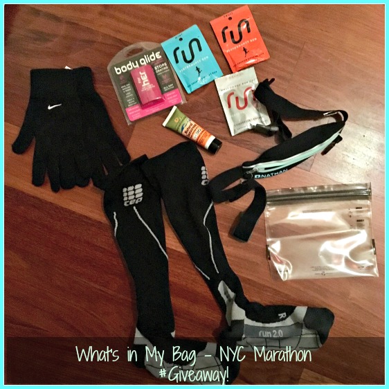 What’s In My Bag – NYC Marathon #Giveaway