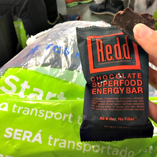 Chocolate Redd Bar on the Staten Island Ferry en route to the NY Marathon