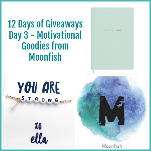 12 Days of #Giveaways: Day 3 Motivational Goodies from Moonfish
