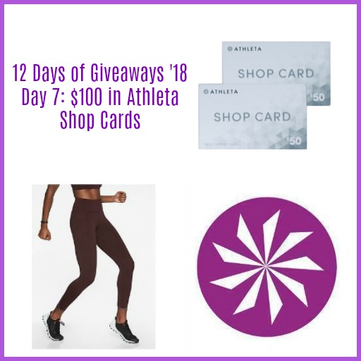 12 Days of #Giveaways: Day 7 $100 Athleta Shop Card