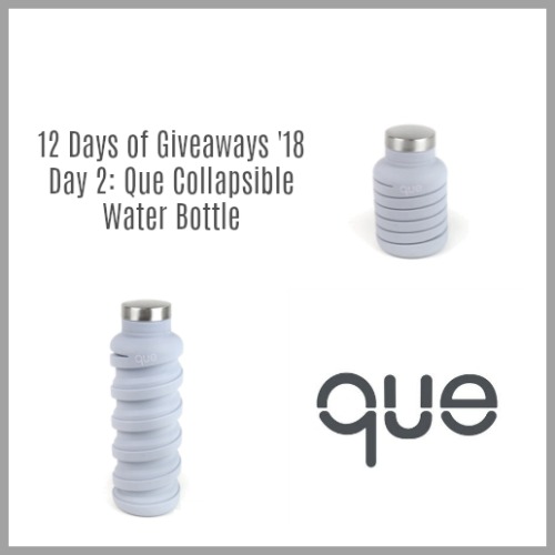 12 Days of #Giveaways: Day 2 Que Collapsible Bottle