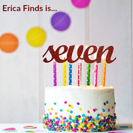 Erica Finds is 7! Blogiversary #Giveaway