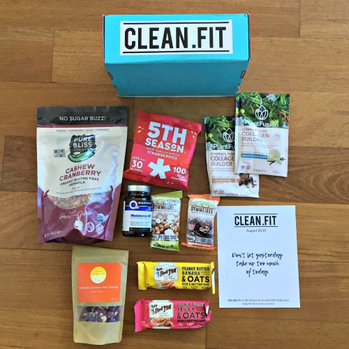 Subscription Box Saturday: August Clean.Fit Box #Giveaway