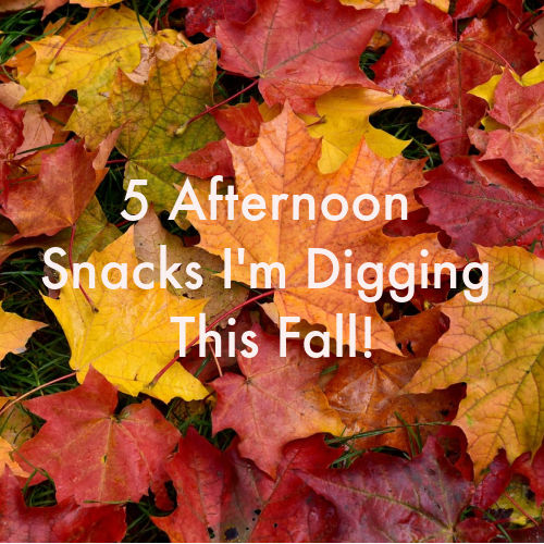 Friday Five: 5 Afternoon Snacks I’m Digging This Fall!