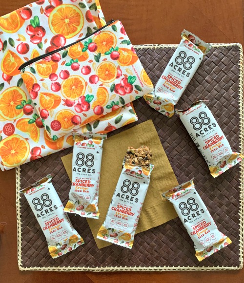 ‘Tis the Season: 88 Acres New Spiced Cranberry Orange Seed Bars #Giveaway