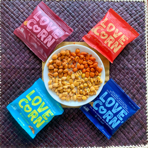 LOVE CORN Sea Salt, Delicious Crunchy Corn Natural Snack