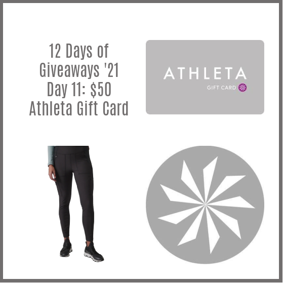 12 Days of #Giveaways ’21: $50 Athleta Gift Card