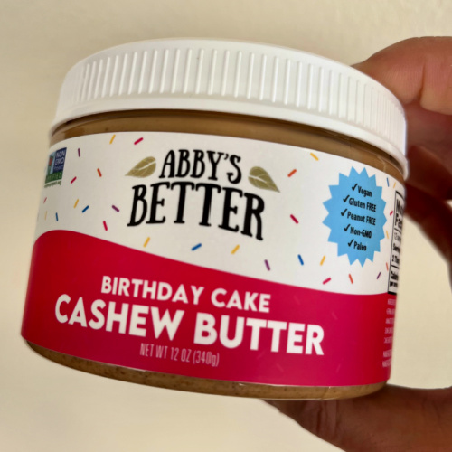 New Find Alert! Abby’s Better Birthday Cake Cashew Butter #Giveaway