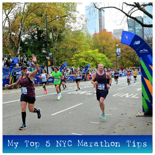 Friday Five: My Top NYC Marathon Tips