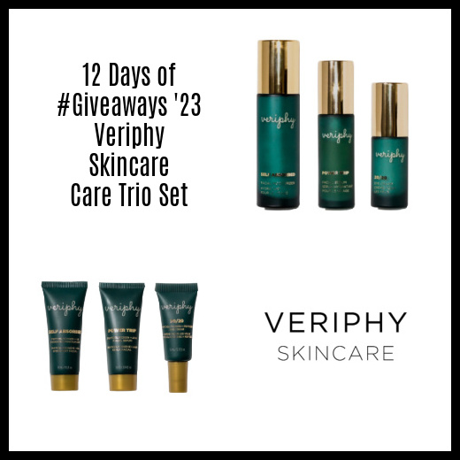 12 Days of #Giveaways ’23: Veriphy Skincare Core Trio Set