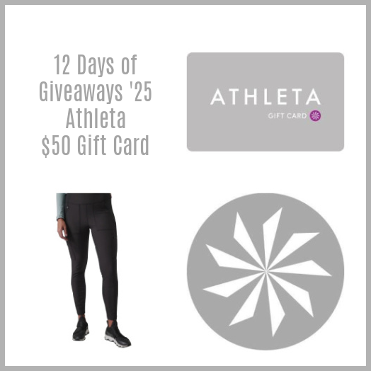 12 Days of Giveaways ’25 – $50 Athleta Gift Card